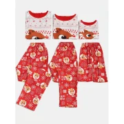 Christmas Elk Print Family Pajama - Kid Fansmadedirect