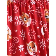 Christmas Elk Print Family Pajama - Kid Fansmadedirect