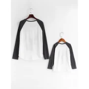 Christmas Elk Print Matching Family Baseball T-shirt - Kid Fansmadedirect