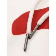 Christmas Elk Printed Drawstring Hoodie - Ruby Red Fansmadedirect