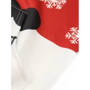 Christmas Elk Printed Drawstring Hoodie - Ruby Red Fansmadedirect