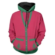 Christmas Faux Sweater Print Pullover Sweater - Rose Red Fansmadedirect