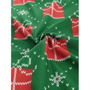 Christmas Gifts Knitted Print ong Sleeve Sweatshirt - Medium Sea Green Fansmadedirect