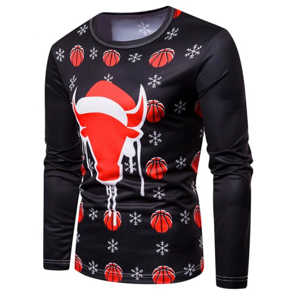 Christmas Long Sleeves Tee - Black Fansmadedirect