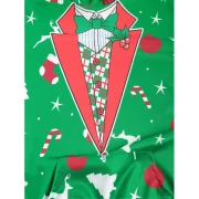 Christmas Patterns Printed Pullover Hoodie - Pine Green Fansmadedirect