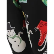 Christmas Print Outdoor Leggings - Black Fansmadedirect