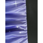 Christmas Set Petal Collar Positioning Print Vintage Skirt - Red Fansmadedirect