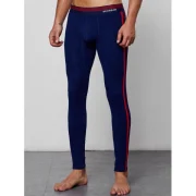 Close-fitting Solid Color Long Johns - Navy Blue Fansmadedirect