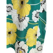 Cold houlder Floral Print Dress - Green Fansmadedirect
