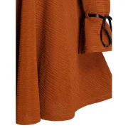 Cold Shoulder Lace Up Zippered Fit And Flare Dress - ahogany Fansmadedirect