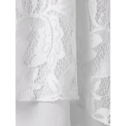 Color Block ace Insert Empire Waist Blouse - White Fansmadedirect