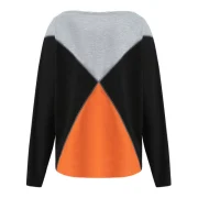 Color Block Batwing leeve T-shirt - Black Fansmadedirect