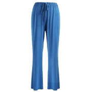Color Block Pocket Pajamas Set - Blue Gray Fansmadedirect