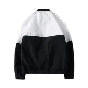 Color Block Pockets Casual Thin Jacket - Black Fansmadedirect