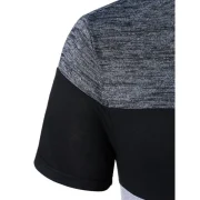 Color Block Space Dye T-shirt - Light Gray Fansmadedirect