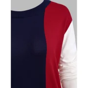 Color-blocking High Low Pullover Knitwear - Fansmadedirect
