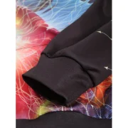 Colorful Printed Pouch Pocket Pullover Hoodie - Fansmadedirect