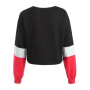 Contrast Color Drawstring weatshirt - Red Fansmadedirect