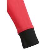 Contrast Trim See Through Mesh Top - Red Fansmadedirect