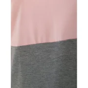 Contrast Turtleneck Sweatshirt - ight Pink Fansmadedirect