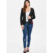 Criss Cross Zip Up Hoodie - Black Fansmadedirect