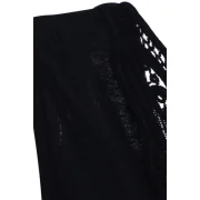 Crochet Lace Back Tank Top - Black Fansmadedirect