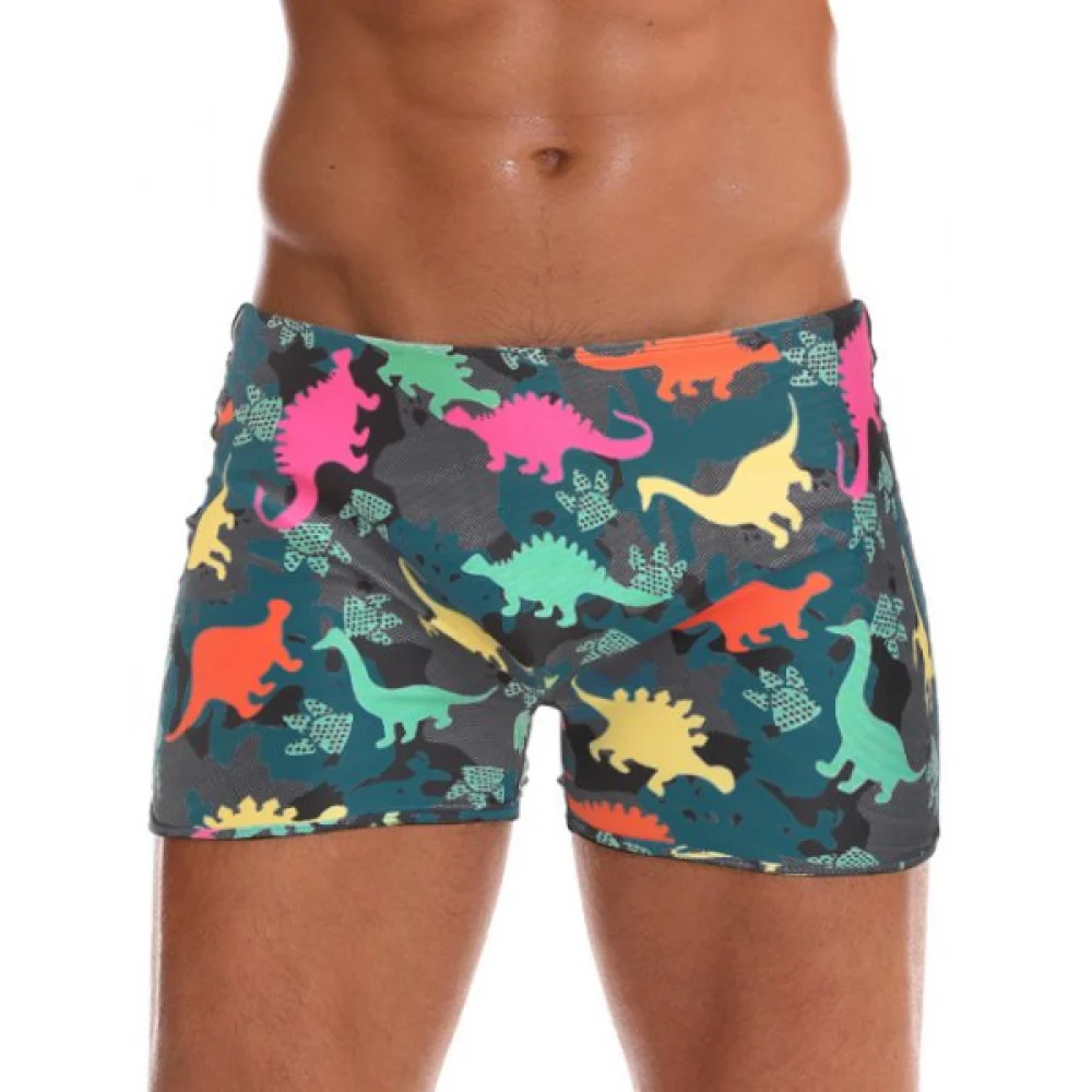 Dinosaur Pattern Swim Trunks - Fansmadedirect