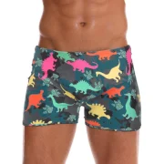 Dinosaur Pattern Swim Trunks - Fansmadedirect