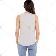 Distressed ide lit Tank Top - Gray Fansmadedirect
