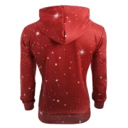 Drawstring Christmas Human Body Print Hoodie - Fansmadedirect