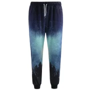 Drawstring Waist Tree Print Jogger Pants - Fansmadedirect