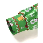 Drinking Santa Claus Print Drawstring Hoodie - Seaweed Green Fansmadedirect