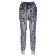 Elastic Waisted Velvet Jogger Pants - Fansmadedirect