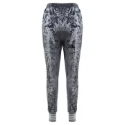 Elastic Waisted Velvet Jogger Pants - Fansmadedirect