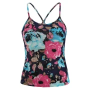 Elegant Off-The-Shoulder Long Sleeve Chiffon Blouse Floral Print Vest Women's Twinset - Pink One Fansmadedirect