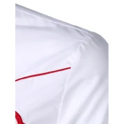 Embroidery Design ong Sleeves Shirt - White Fansmadedirect