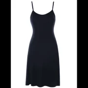 Embroidery Floral Sheer Dress with Cami Dress - Black Fansmadedirect