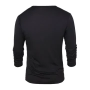 esh Panel Round Neck Top - Black Fansmadedirect