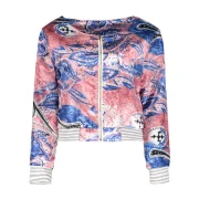 Ethnic Scoop Neck ong Sleeve Print oose-Fitting Jacket For Women - Fansmadedirect