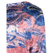 Ethnic Scoop Neck ong Sleeve Print oose-Fitting Jacket For Women - Fansmadedirect