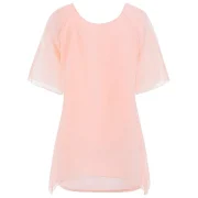 Fairy Style Flowing Texture Chiffon Women's Blouse - Pink One Fansmadedirect