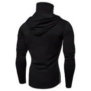 Fashion Drawstring Scare Mask Hoodie for Man - Black Fansmadedirect