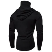 Fashion Drawstring Scare Mask Hoodie for Man - Black Fansmadedirect