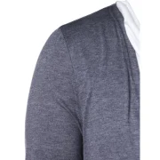 Faux Twinset Accordion Pleat T-shirt - Ash Gray Fansmadedirect