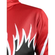 Fire Print Long Sleeve Hoodie - Fansmadedirect