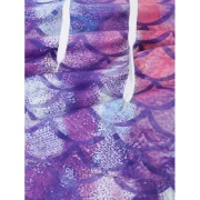 Fish Scale Print Pouch Pocket Hoodie - Fansmadedirect