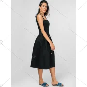 Fit and Flare idi Dress - Black Fansmadedirect