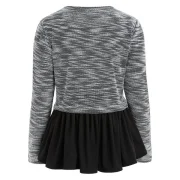 Flared Hem Casual Top - Black Fansmadedirect