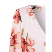 Floral High Low Surplice Dress - Fansmadedirect