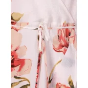 Floral High Low Surplice Dress - Fansmadedirect
